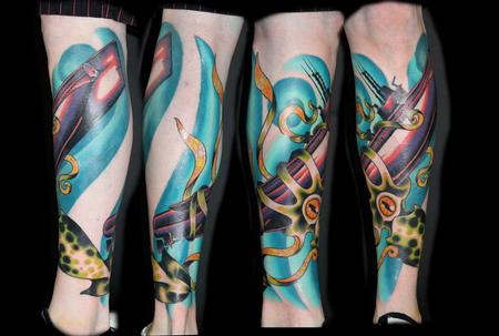 Tattoos - submarine attack - 78474